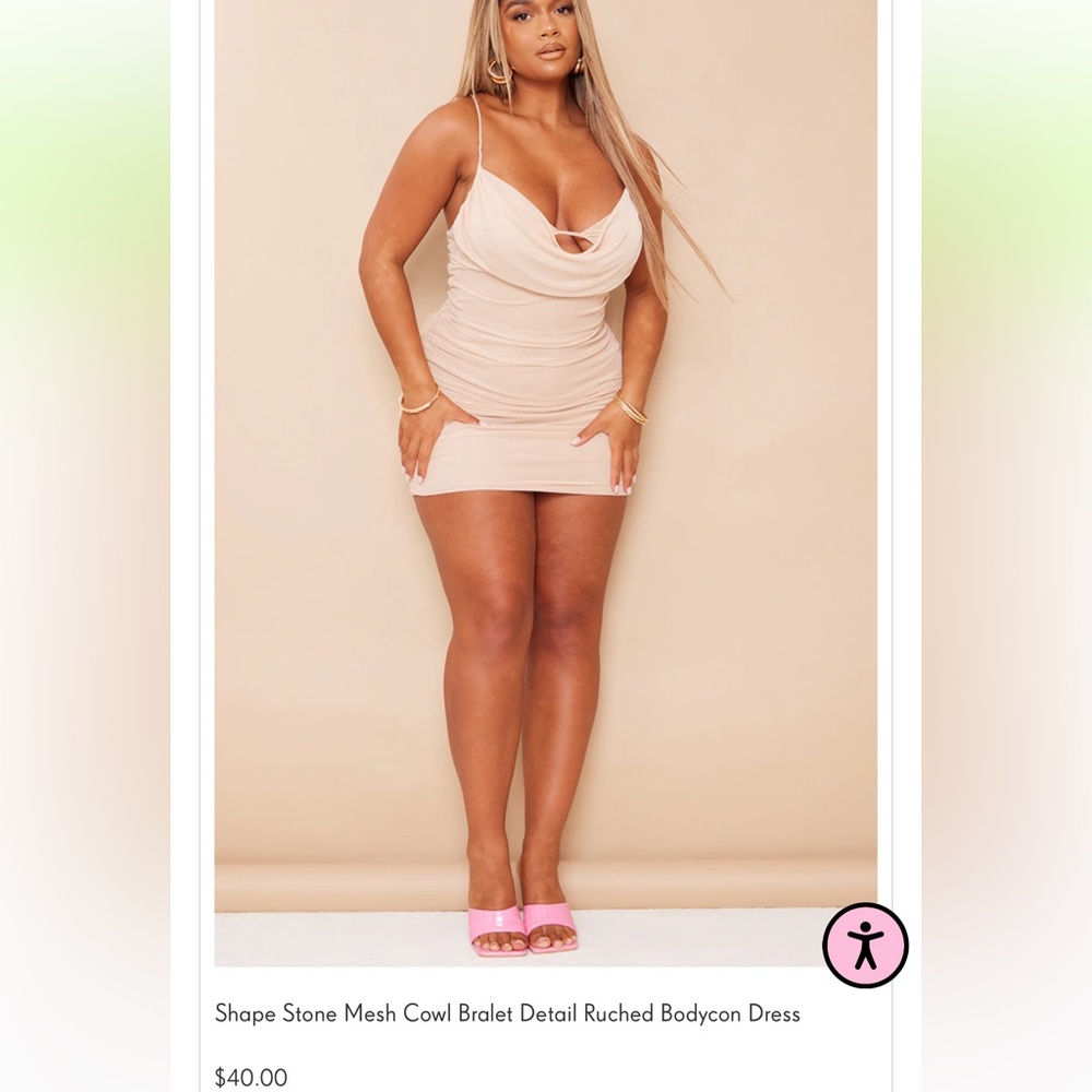 PLT shape mini dress